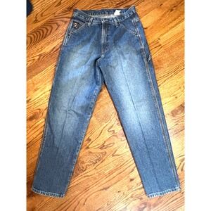 Cinched Mens Blue Denim Carpenter Jeans 32 x 34 Workwear Style